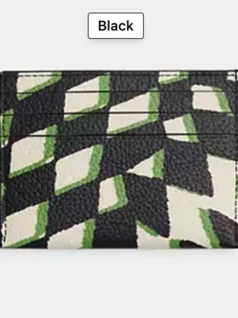 Coach UNISEX Card Case with Geo Check Print | NWT - Picture 2 of 3